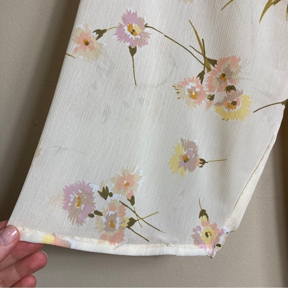 Madewell Cate Floral Print Mini Long Sleeve Dress in Carnation - Picture 11 of 14